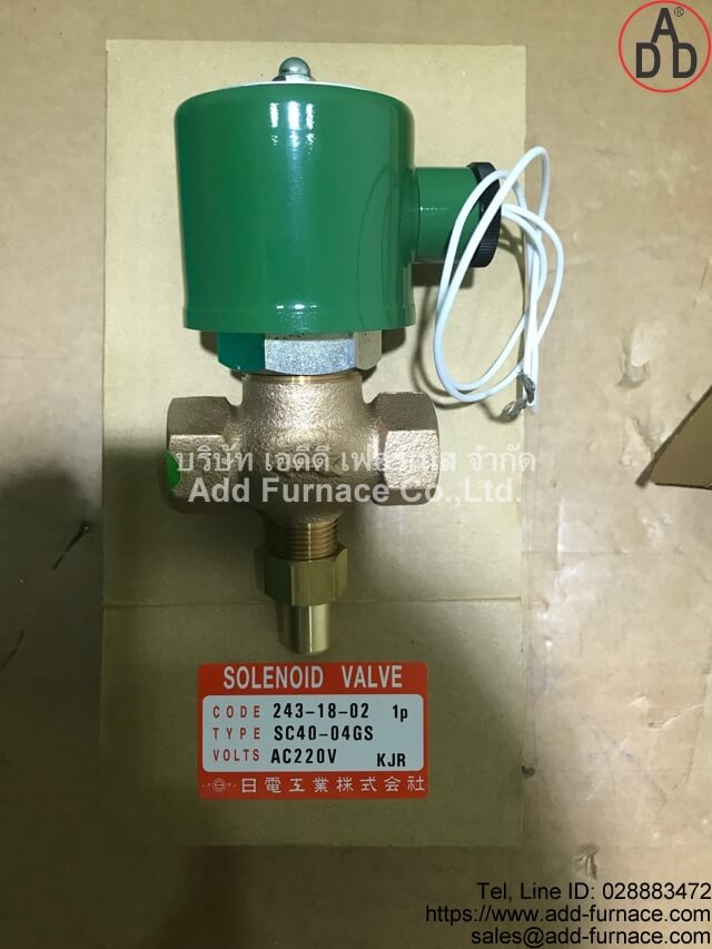 Nichiden Solenoid Valve,Type SC-40|SC-60|SC-70|SD-20|SD-30 (3) 